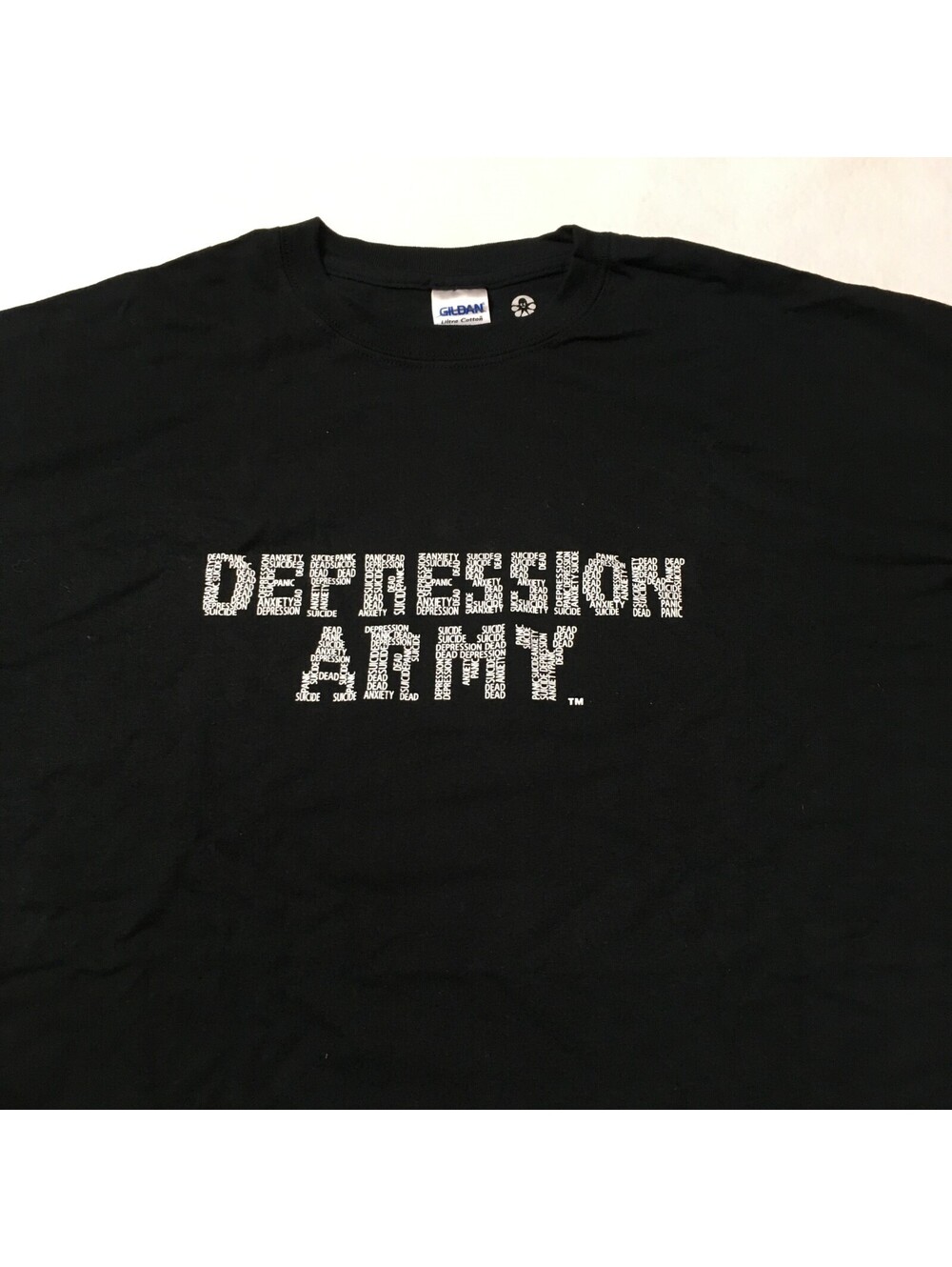 DOUBLE SIDED Depression ARMY COMBAT Shirt Mens 2XL Black